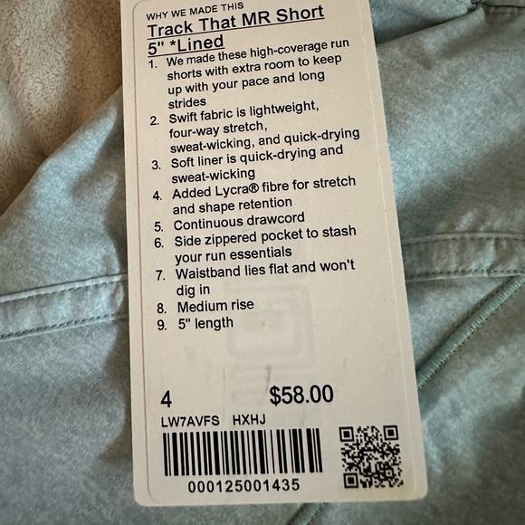 Lululemon Track That MR Shorts 5” Size 4 *NEW with Tags* - Picture 2 of 3